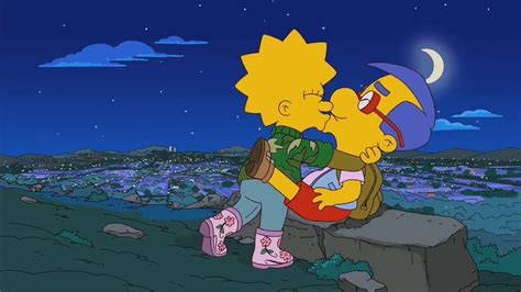 bart and lisa kiss